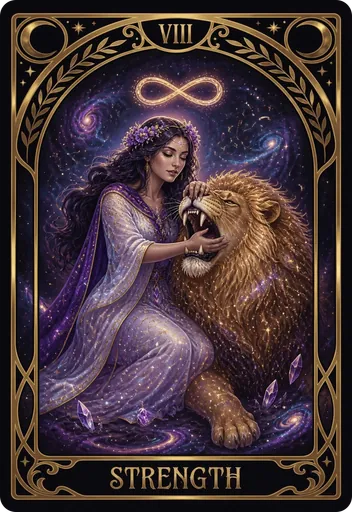 Strength tarot card