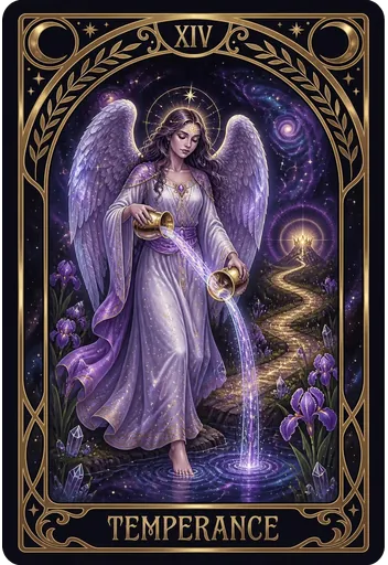 Temperance tarot card