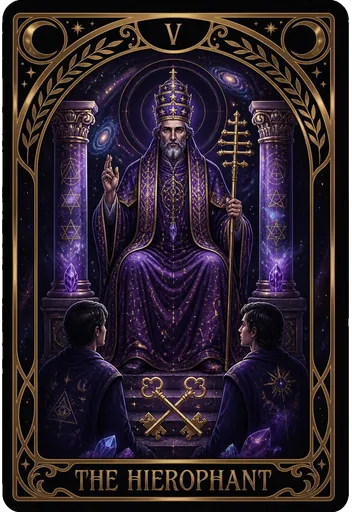 The Hierophant tarot card