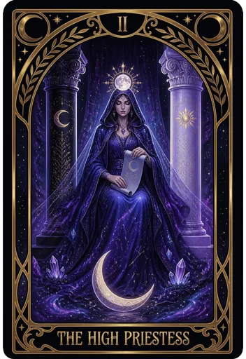 The High Priestess tarot card