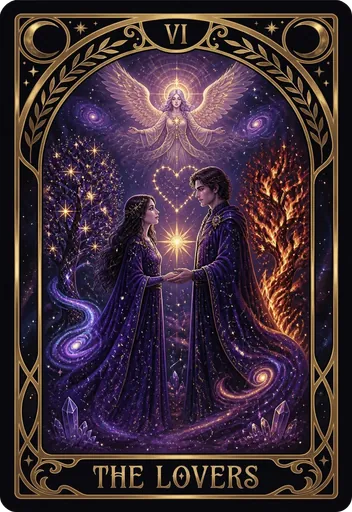 The Lovers tarot card