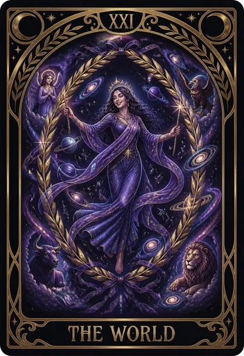 The World tarot card